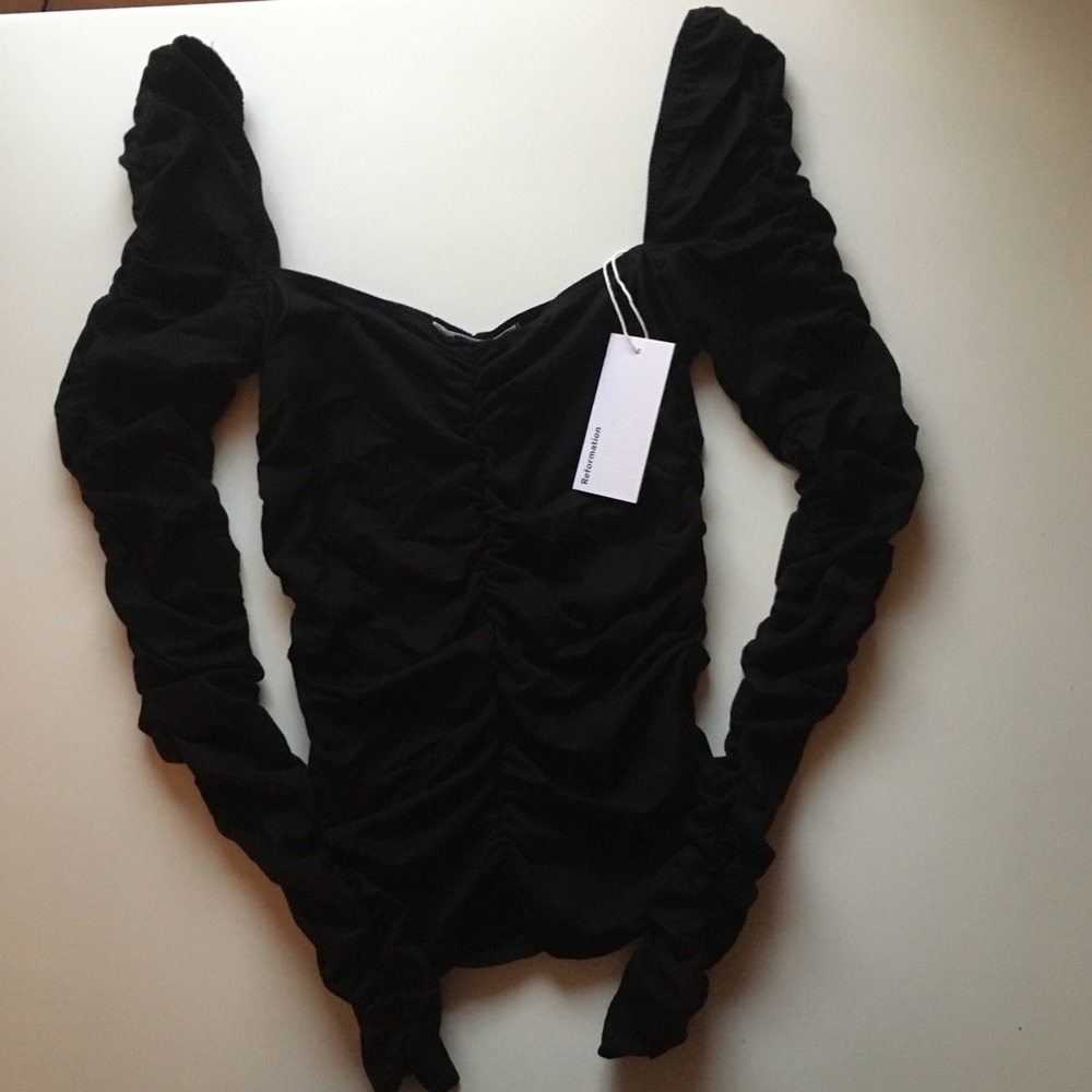 NWT Reformation Ersa Top - black - Picture 5 of 5